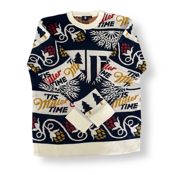 Miller Lite Light Christmas Holiday Ugly sweater XL - Picture 4 of 4